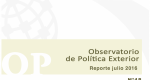 Observatorio de Política Exterior No. 18. Reporte Julio 2016